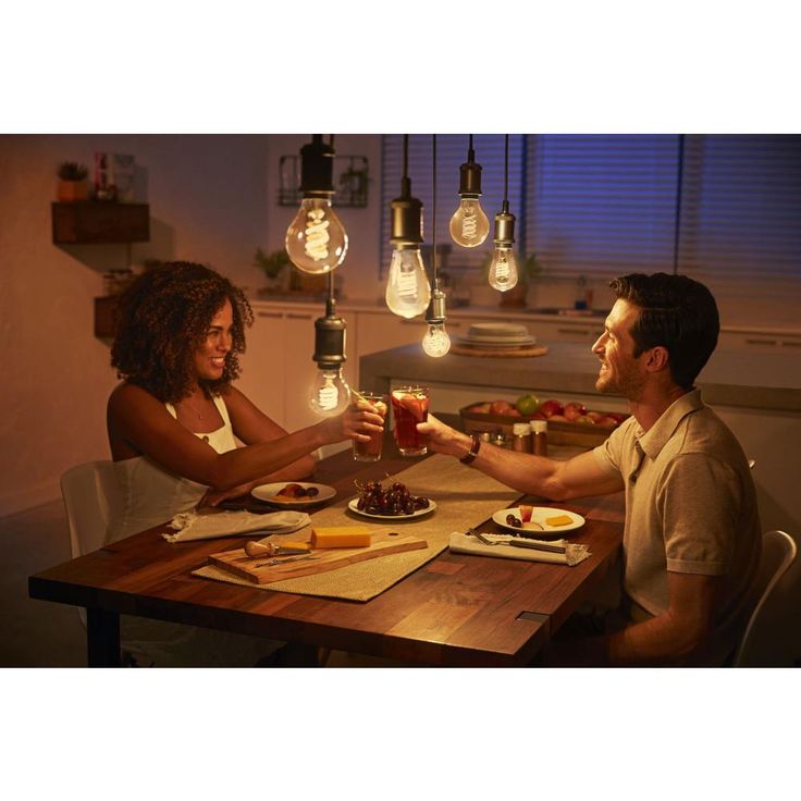 Philips Hue White A19 LED 40W Equivalent Dimmable Wireless Edison Smart Light Bulb with Bluetooth