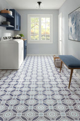 Style Selections Rosehill Deco 3-mil x 12-in W x 12-in L Water Resistant Peel and Stick Luxury Vinyl Tile Flooring