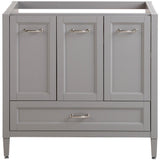 Claxby 48 in. W x 34 in H x 22 in. D Bath Vanity Cabinet Only in Cream - Super Arbor