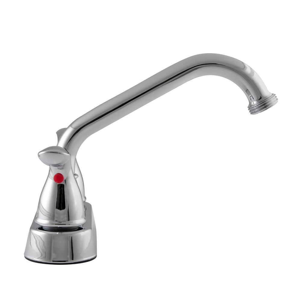 Ashland 2-Handle Utility Faucet in Polished Chrome - Super Arbor
