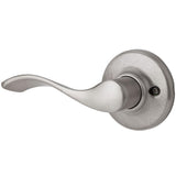 Balboa Satin Nickel Left-Handed Dummy Door Lever with Microban Antimicrobial Technology - Super Arbor