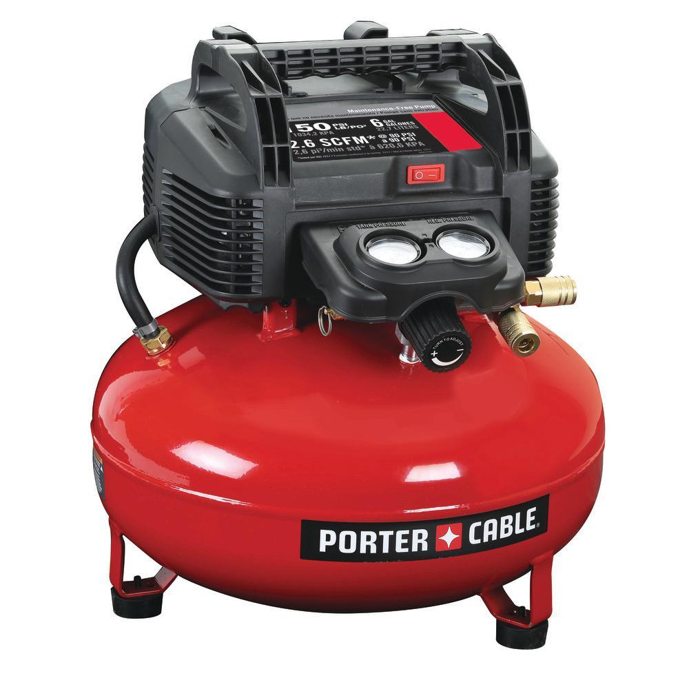 6 Gal. 150 PSI Portable Electric Air Compressor with 16-Gauge, 18-Gauge and 23-Gauge Nailer Combo Kit (3-Tool) - Super Arbor