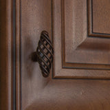 2 in. Long Rustic Bronze Oval Birdcage Cabinet Knobs (10-Pack) - Super Arbor