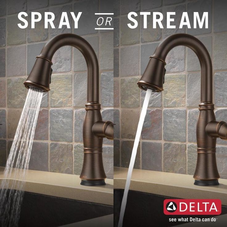 Delta Cassidy Touch2O Venetian Bronze 1-Handle Deck-Mount Pull-Down Touch Kitchen Faucet