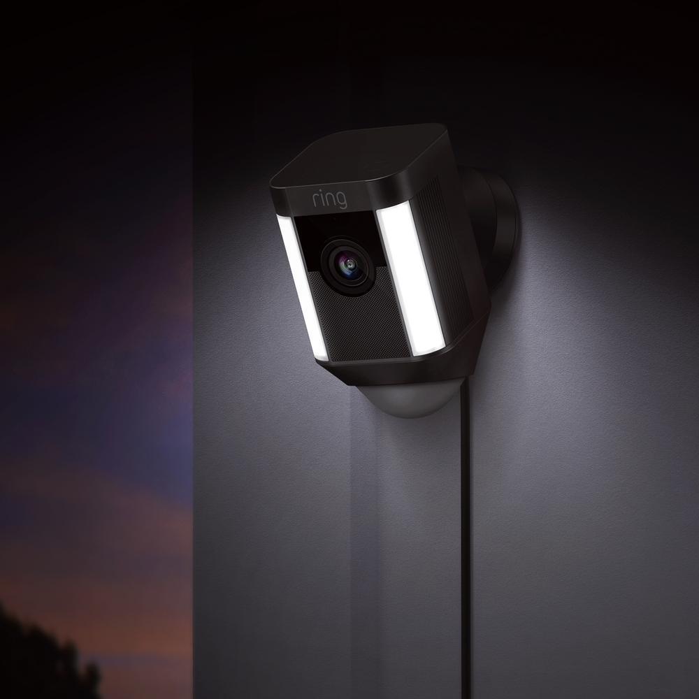 Spotlight Cam Wired Outdoor Rectangle Security Camera, Black (2-Pack) - Super Arbor