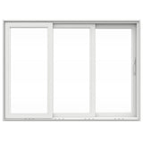 V4500 Multi-Slide 105 in. x 80 in. Right-Hand Low-E White Vinyl 3-Panel Prehung Patio Door