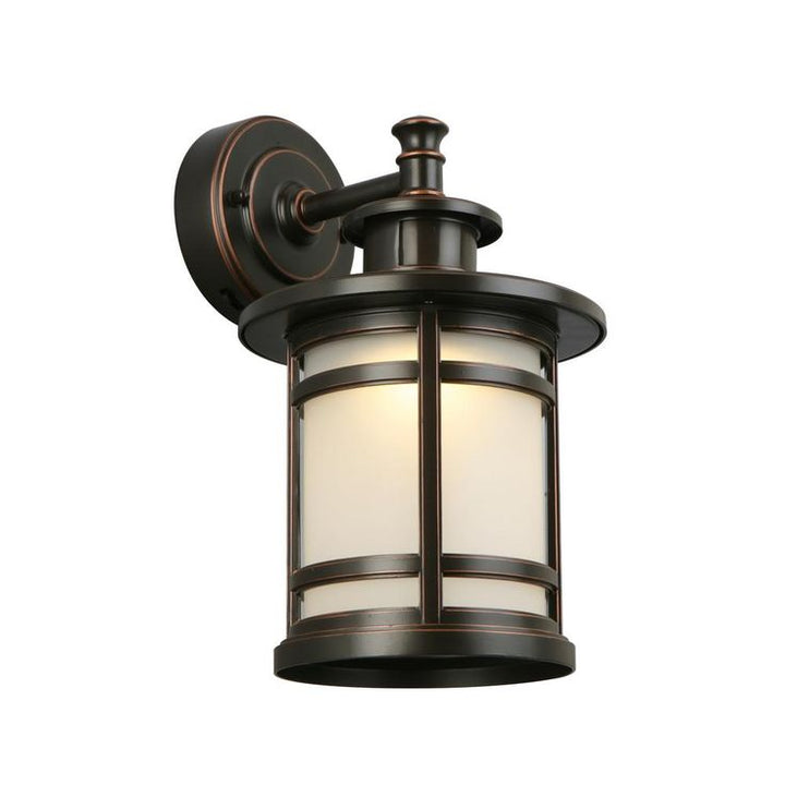 Oil-Rubbed Bronze Motion Sensor Outdoor Integrated LED Wall Lantern Sconce