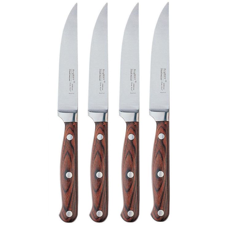 Pakka Wood 12-Piece Stainless Steel Steak Knife set