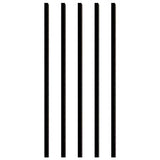 26 in. x 3/4 in. Black Aluminum Square Deck Railing Baluster (5-Pack) - Super Arbor