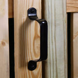 6-1/2 in. Black Heavy Duty Door Pull