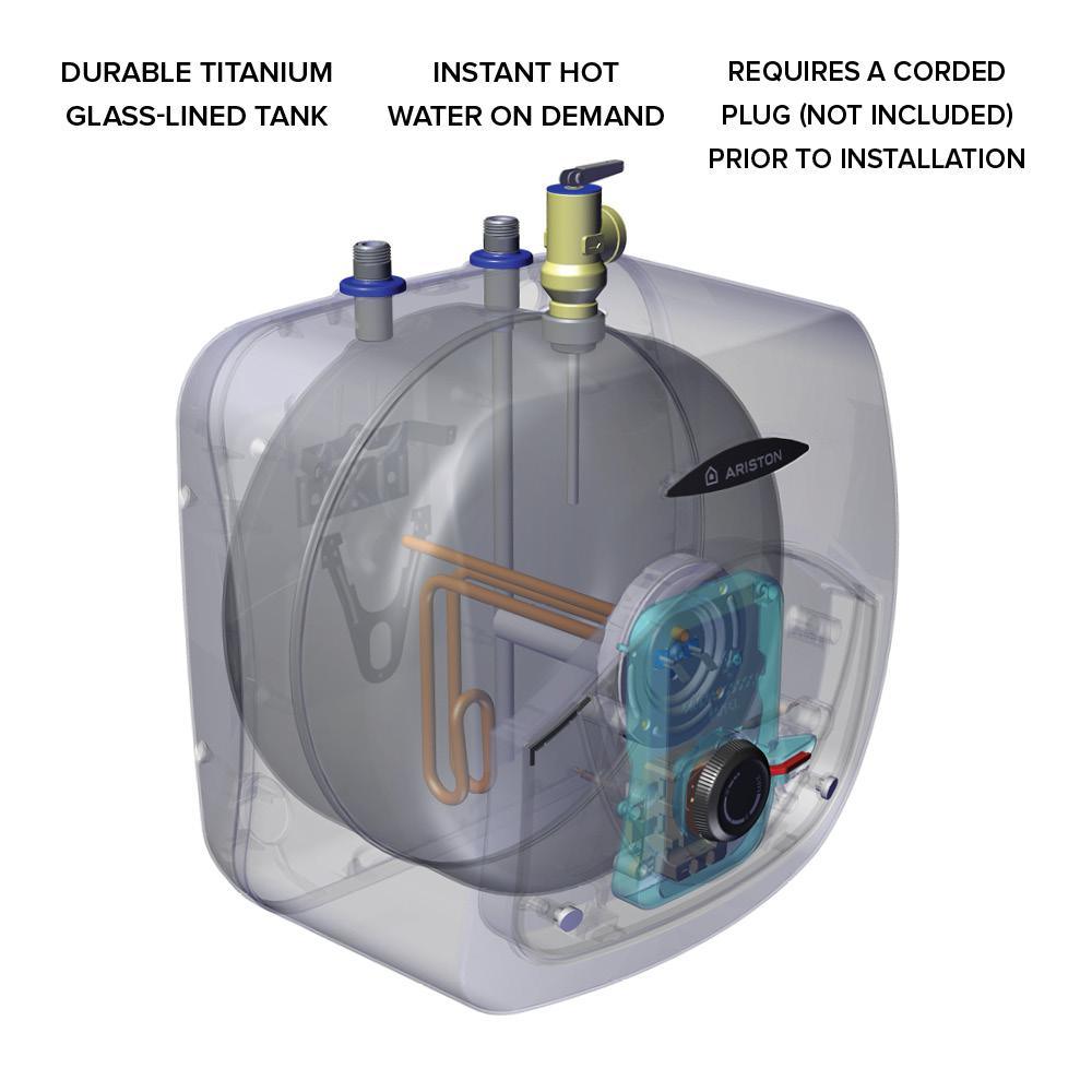 Andris 8 Gal. 6 Year 120-Volt Point of Use Mini-Tank Electric Water Heater - Super Arbor