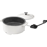 THE ROCK 3.2 Qt. White Electric Casserole Slow Cooker