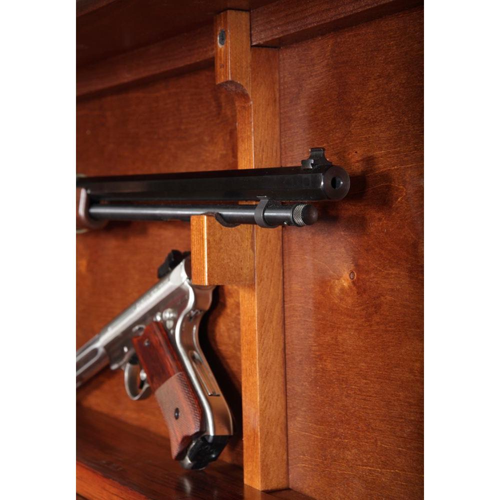 1 Gun Horizontal Key Locking Display Cabinet in Brown
