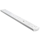 4 ft. 3600 Lumens Integrated LED White Wraparound Ceiling Light Flush Mount Multi-Volt Bright White 4000K (6-Pack) - Super Arbor