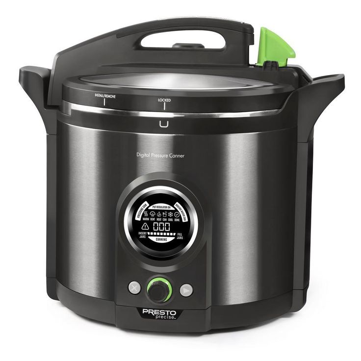 Precise 1485-Watt 12 qt. Black Digital Electric Pressure Canner