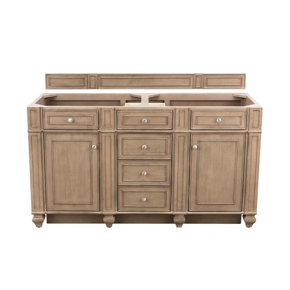 Bristol 72 in. W Bathroom Double Vanity Cabinet Only in Vintage Vanilla - Super Arbor