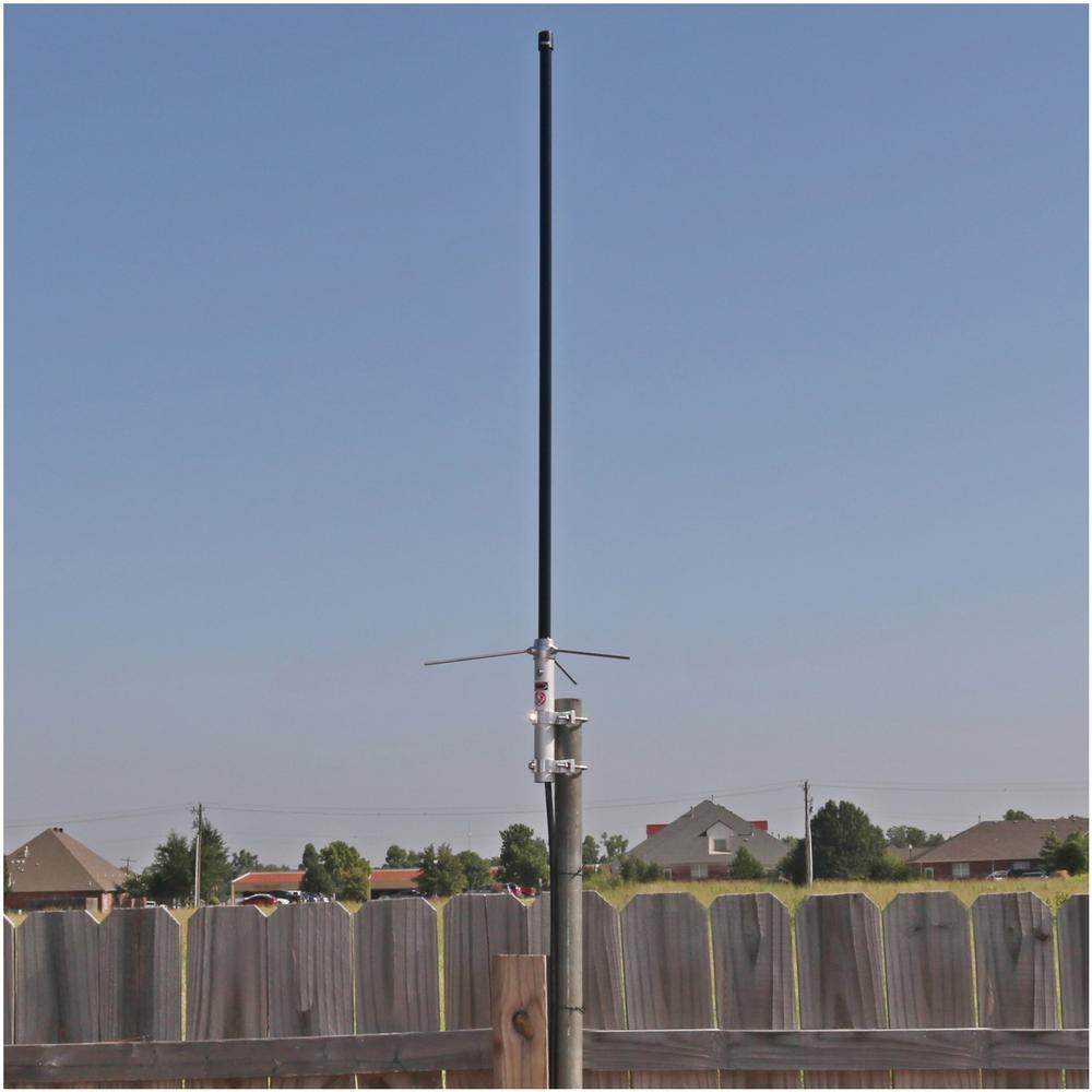 Pre-Tuned 144MHz148MHz VHF/430MHz460MHz UHF Amateur Dual-Band Base Antenna (White Fiberglass) - Super Arbor