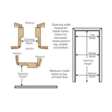 30 in. x 80 in. Primed Composite MDF Full Louver Over Louver Interior Door Slab - Super Arbor