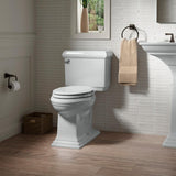 Memoirs Classic 2-piece 1.28 GPF Single Flush Elongated Toilet with AquaPiston Flush Technology in Ice Grey - Super Arbor