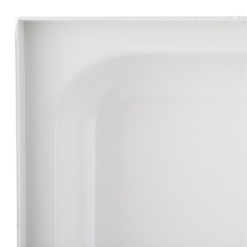 Ensemble 34 in. x 42 in. Single Threshold Shower Floor in White - Super Arbor