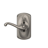 Schlage Plymouth Bright Brass Keypad Lever with Flair Lever Featuring Flex-Lock