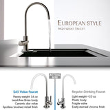 Maximum Performance Under Sink Reverse Osmosis Drinking Water Filtration System with Booster Pump