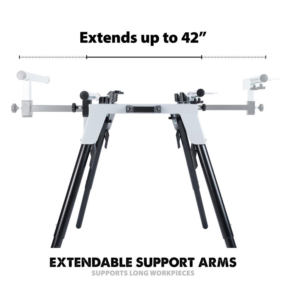 32-3/32 in. x 23-5/8 in. Universal Heavy-Duty Stationary Chop Saw Stand - Super Arbor