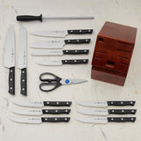 Dynamic 15-Piece Stainless Steel German Knife Block Set