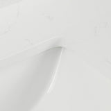43 in. W x 22 in. D x 0.75 in. H Quartz Vanity Top in Carrara White with White Basin - Super Arbor