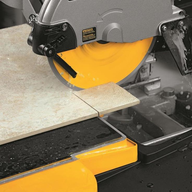 DEWALT 10-in 15-Amp Wet Tabletop Sliding Table Tile Saw
