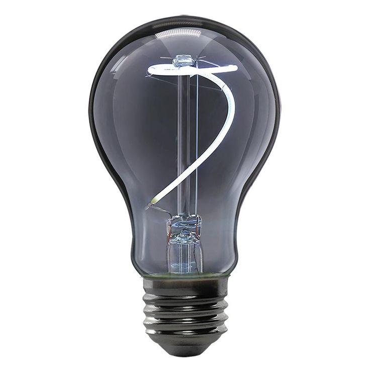 Feit Electric 25-Watt Equivalent A19 Dimmable LED Smoke Glass Vintage Edison Light Bulb With Curve Filament Daylight