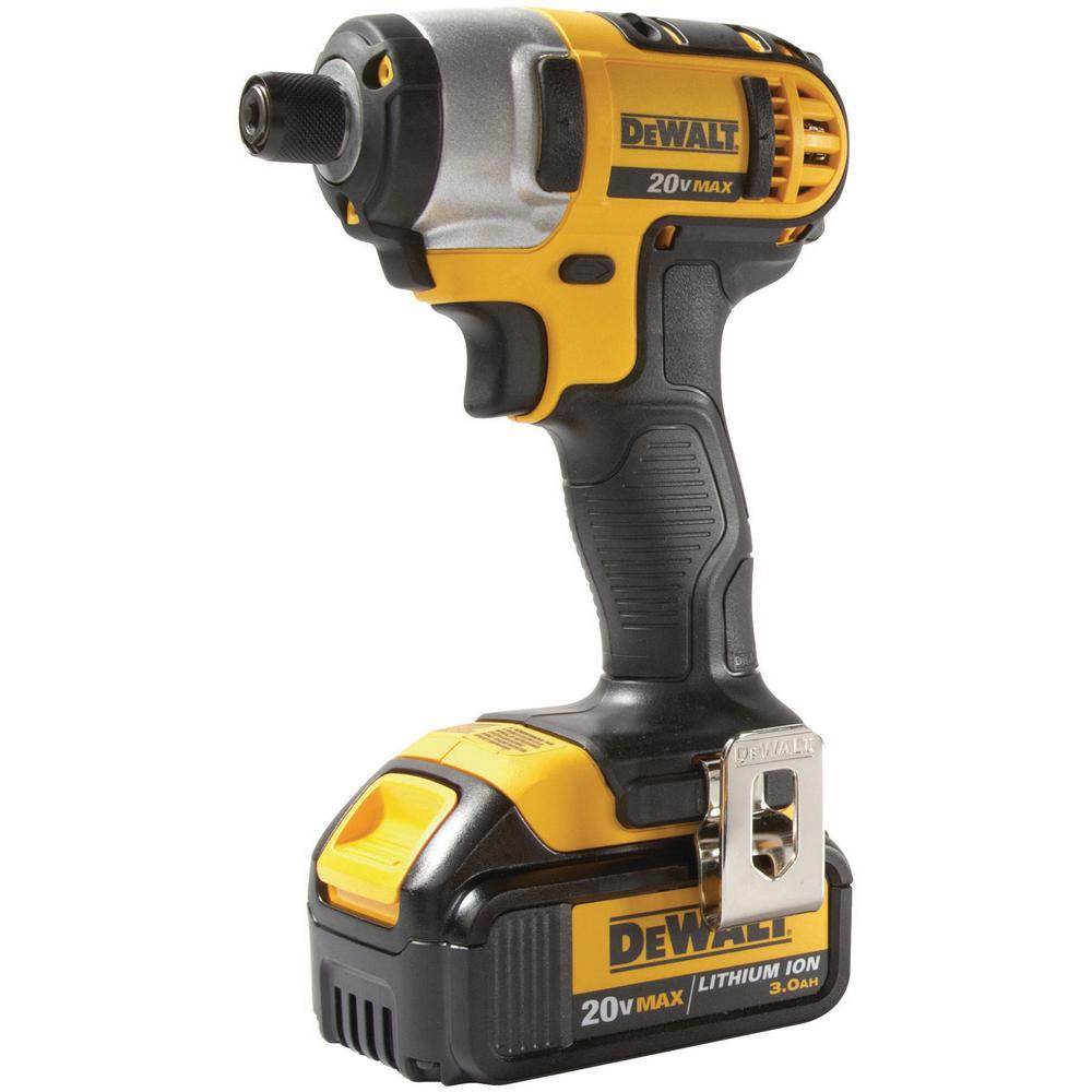 20-Volt MAX Lithium-Ion Cordless 1/4 in. Impact Driver with (1) 20-Volt Battery 1.3Ah, Charger and Tool Bag