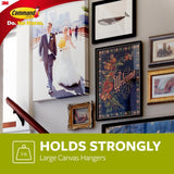 Large White Canvas Picture Hanger (1-Canvas Hanger) (2-Adhesive Strips) - Super Arbor