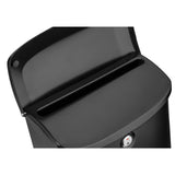 Parkside Locking Wall Mount Mailbox in Black - Super Arbor