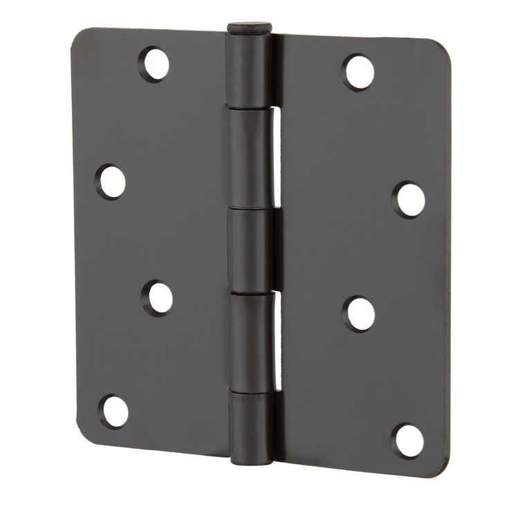 4 in. Oil-Rubbed Bronze 1/4 in. Radius Door Hinge