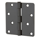 4 in. Oil-Rubbed Bronze 1/4 in. Radius Door Hinge