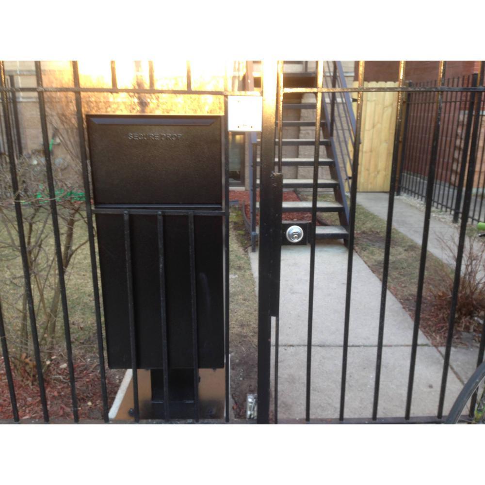 Deposit Vault with Pedestal in Black - Super Arbor
