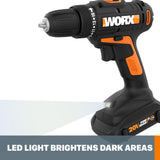 POWER SHARE 20-Volt Lithium-Ion Cordless 3/8 in. 2-Speed Drill Driver (Tool-Only) - Super Arbor