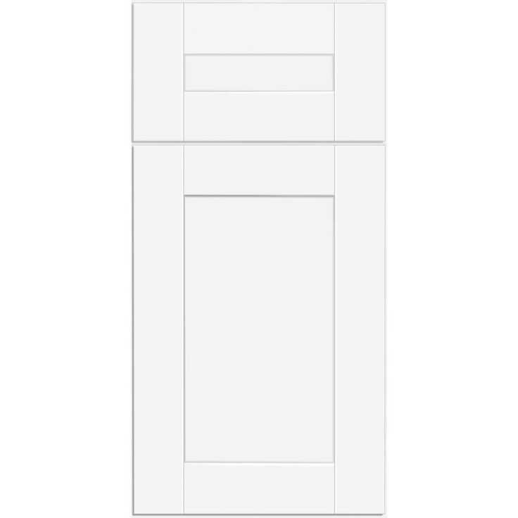 Home Decorators Collection Washington Vesper White Plywood Shaker Assembled Base Kitchen Cabinet FH 1 ROT Sft Cls L 18 in W x 24 in D x 34.5 in H