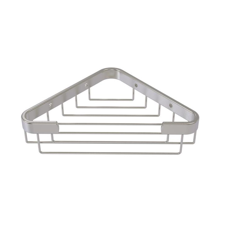 Allied Brass 3.1-in H Screw Mount Solid Brass Satin Nickel Hanging Shower Caddy
