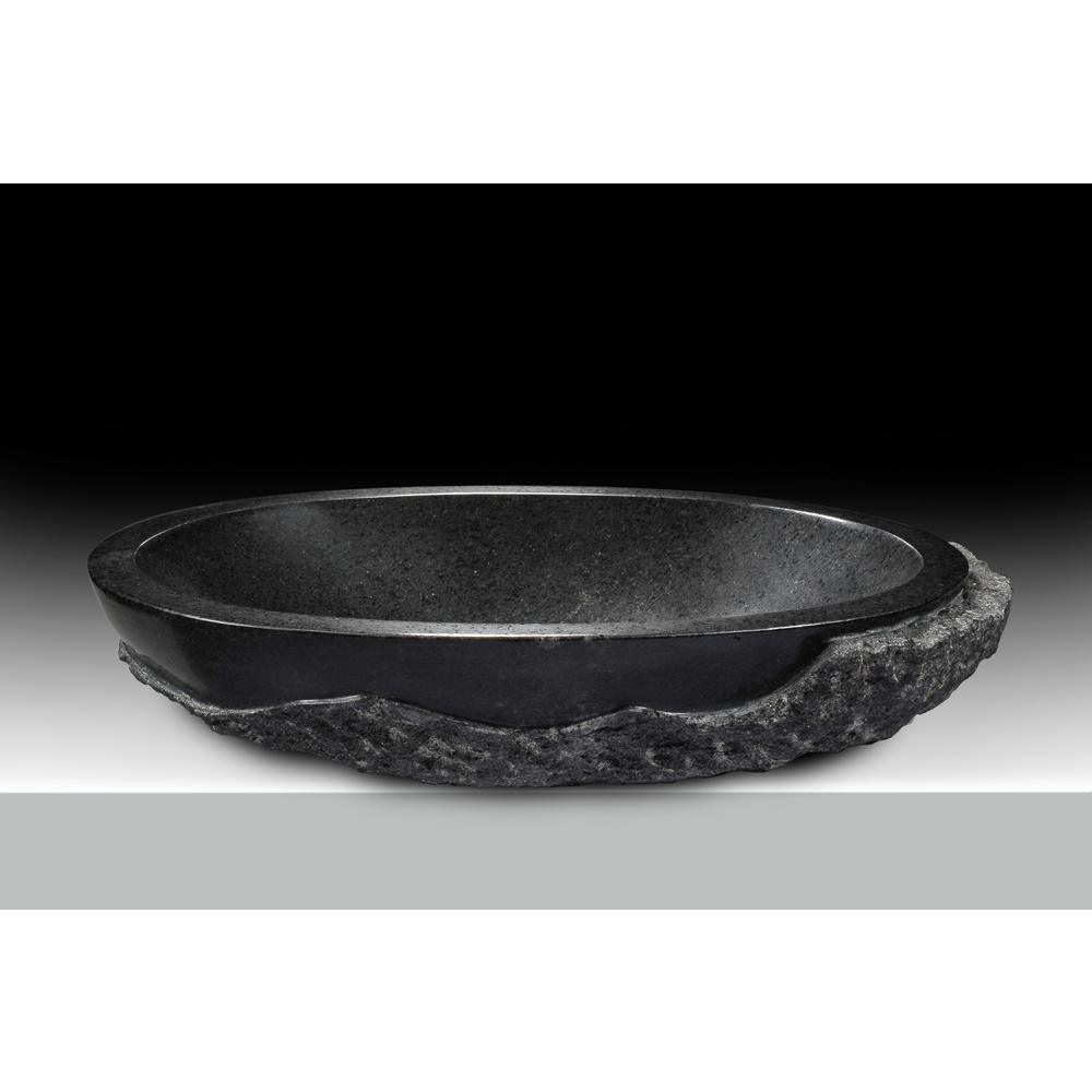 Dragons Peak Vessel Sink in Mandy Black - Super Arbor