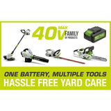PowerSmith 40-Volt Max Lithium-ion Brushless Motor Leaf Blower with Cruise Control Lever, Turbo-Boost, Battery and Charger