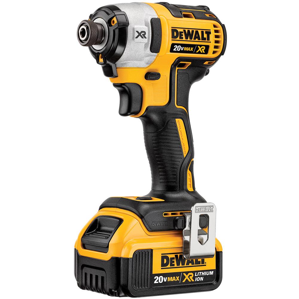 20-Volt MAX XR Lithium-Ion Cordless Brushless 1/4 in. 3-Speed Impact Driver with (2) Batteries 4Ah and Bonus 5Ah Battery - Super Arbor