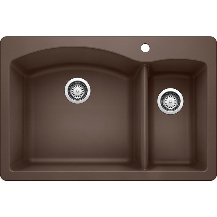 DIAMOND Dual Mount Granite Composite 33 in. 1-Hole 70/30 Double Bowl Kitchen Sink in White