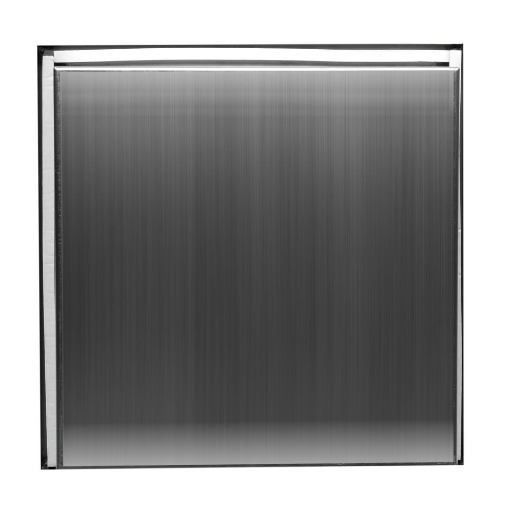 12 in. x 12 in. x 4 in. Niche in Brushed Stainless Steel - Super Arbor