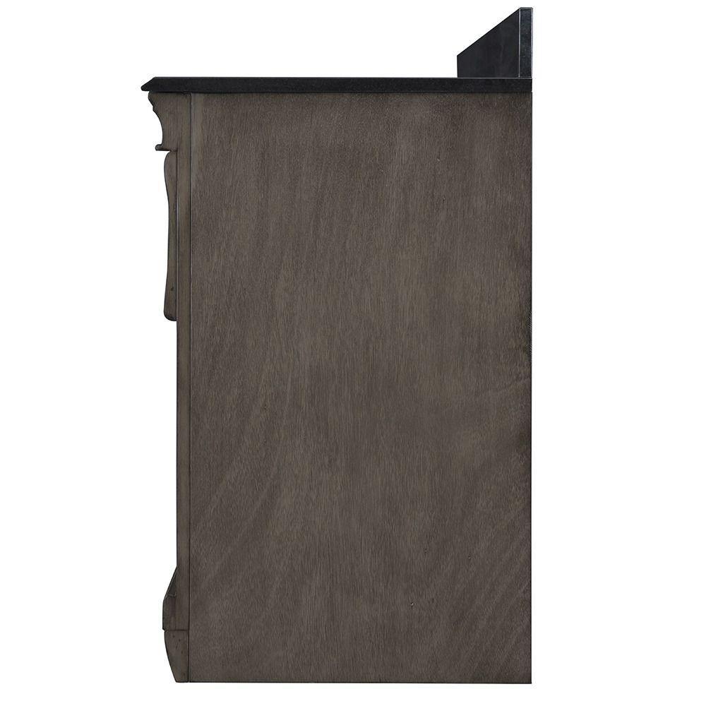 Naples 30 in. W Bath Vanity Cabinet Only in Distressed Grey with Right Hand Drawers - Super Arbor