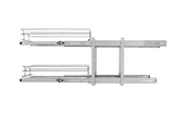 Rev-A-Shelf 14.75-in W x 19-in H 2-Tier Pull-Out Chrome Wire Organizer with Soft-Close
