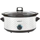 Diamond 7 Qt. Copper Slow Cooker with Tempered Glass Lid