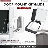 Rev-A-Shelf 35-Quart Plastic Pull Out Trash Can