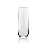 Stemless 12-piece Champagne Flute Glass Set